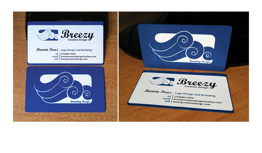 Breezy creative design business card