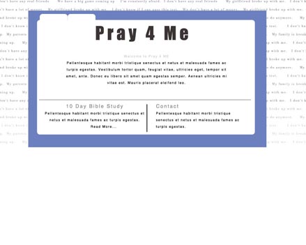 Pray4meweb home