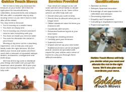 Golden touch moves brochure