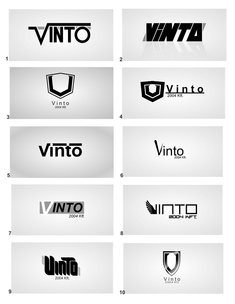 Vinto logo variations