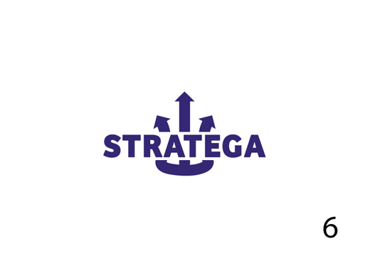 Stratega logo design process