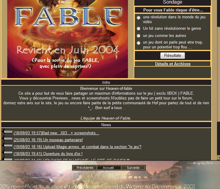 2003 web heaven of fable