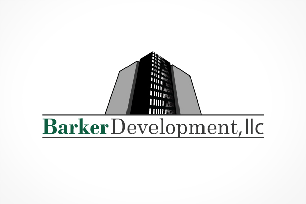 Barker development logo design  real estate management