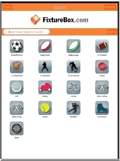 Fixture体育赛事应用软件